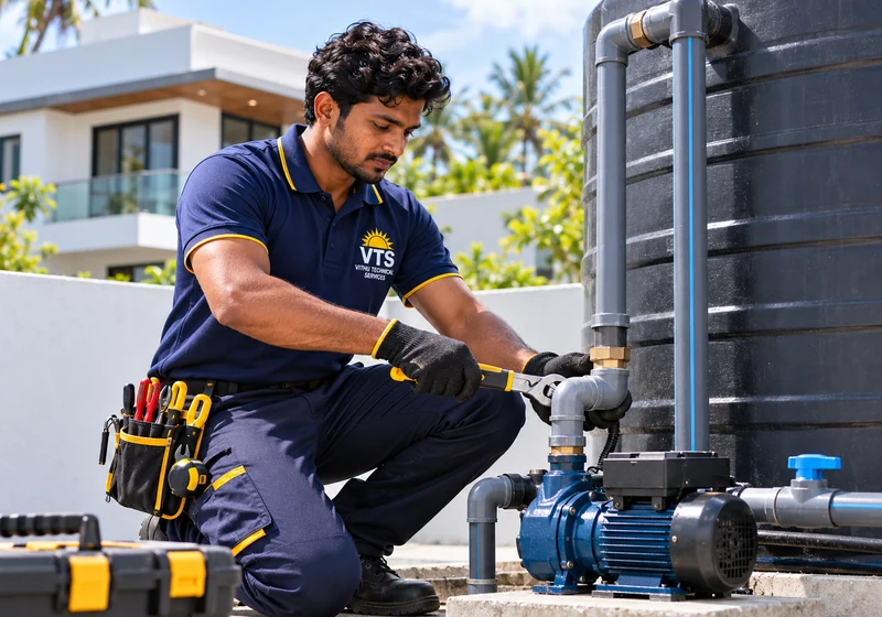 Water tank & pump work