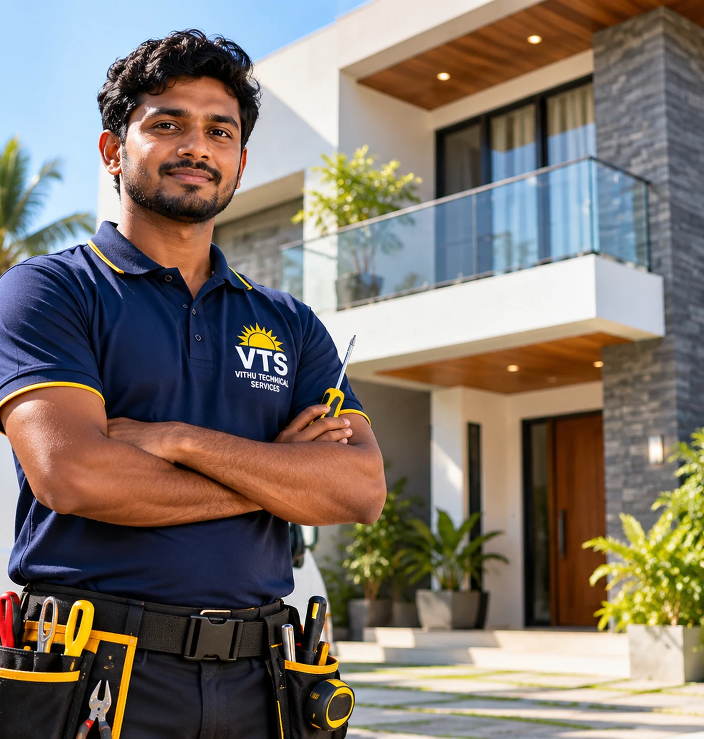 VTS technician at work
